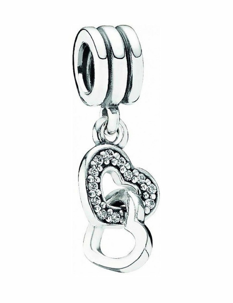 Charm colgante Pandora Corazones entrelazados