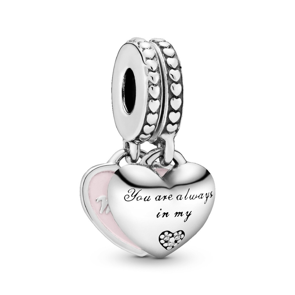 Charm Pandora Colgante Corazones Madre e Hija 792072EN40