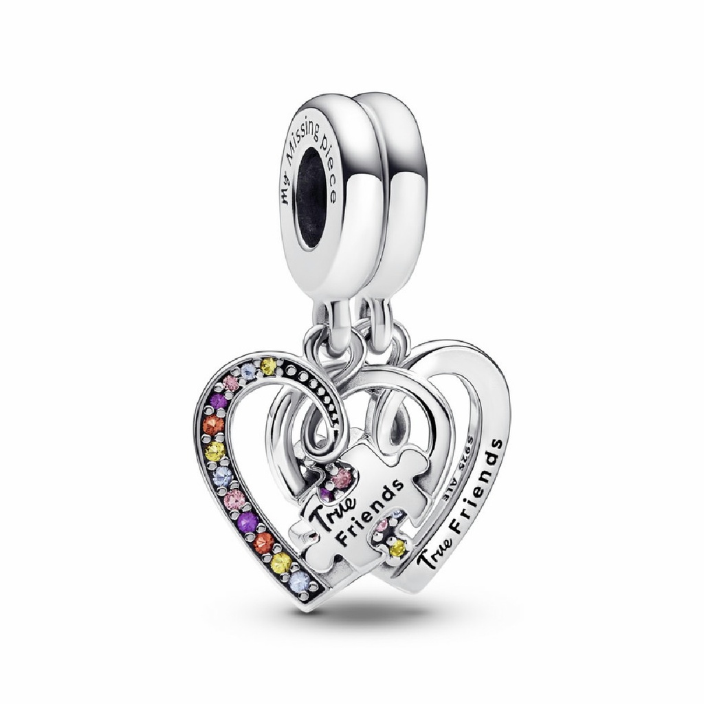 Charm colgante Pandora Divisible Puzzle Corazones de la Amistad