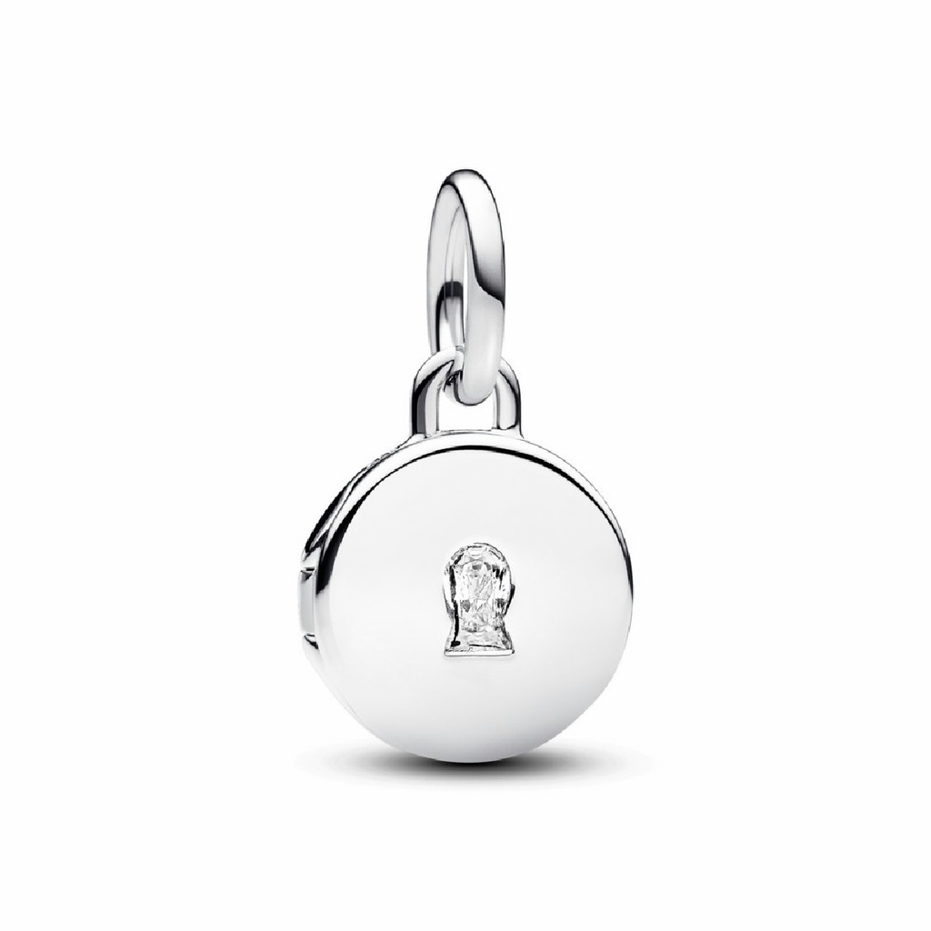 Charm colgante Pandora Medalla Grabable que se abre 793066C01