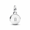 Charm colgante Pandora Medalla Grabable que se abre 793066C01