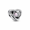 Charm Pandora Calado Mama y corazón