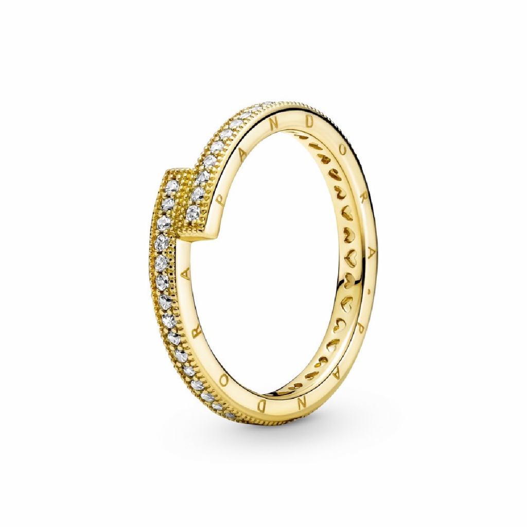 Anillo Pandora Superpuesto Brillante Dorado 169491C01