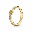 Anillo Pandora Superpuesto Brillante Dorado 169491C01
