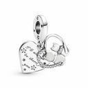 Charm Colgante Pandora Gatos & Corazones