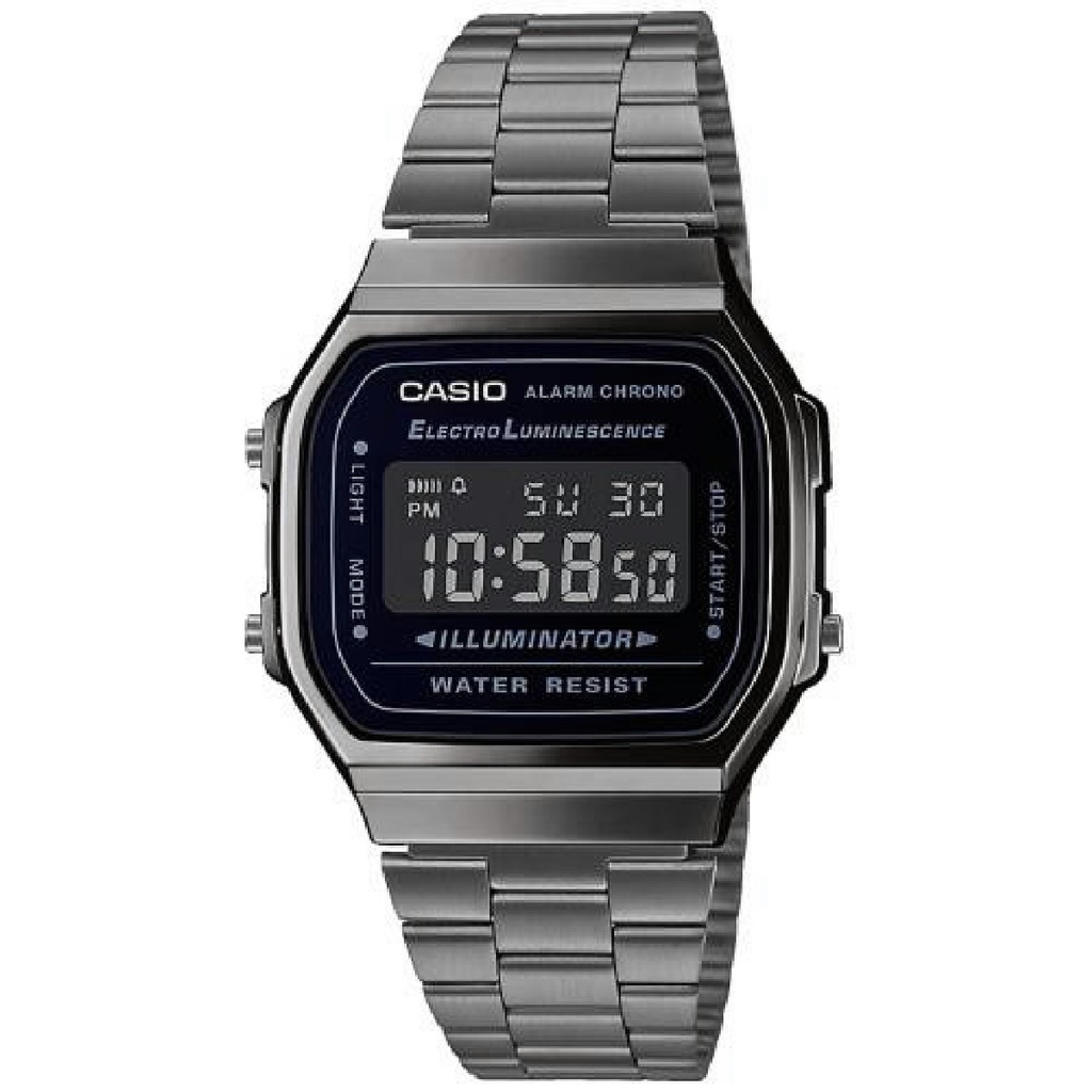 Reloj Casio Unisex Vintage Iconic Digital Gris Oscurecido
