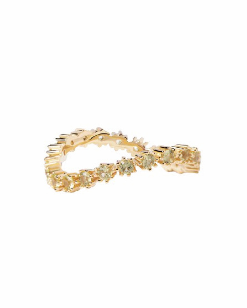Anillo PdPaola Green Tide Dorado AN01-461-14