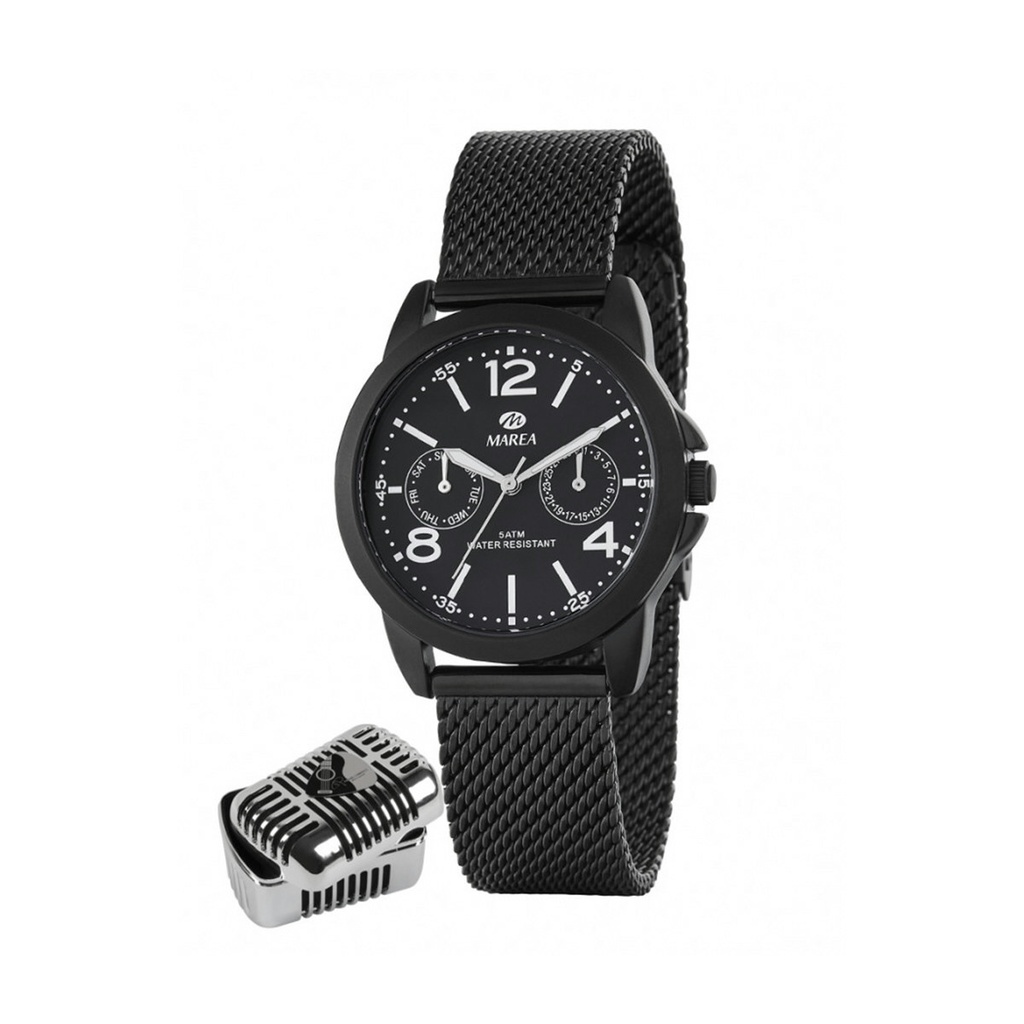 Reloj Marea Mujer Colección Manuel Carrasco Acero Inoxidable IP Negro B41223/3