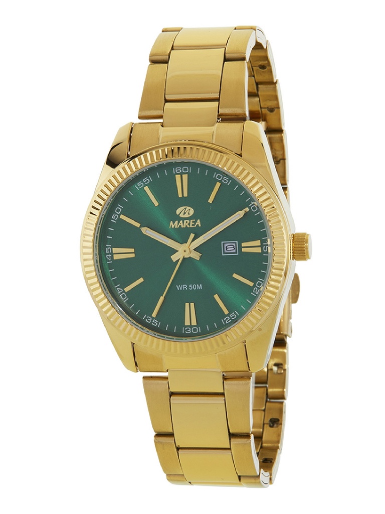 Reloj Marea Mujer Acero Dorado y Esfera Verde Oscuro B41377/7