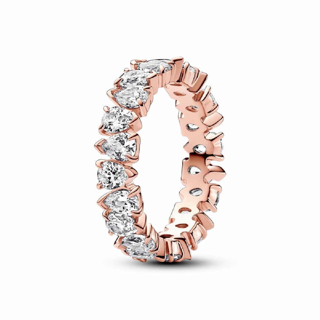 Anillo Pandora Banda Brillante Alterna Rose 183021C01