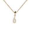 Charm PDPaola Nº 6 Plata Baño Oro y Circoncitas CH01-004-U