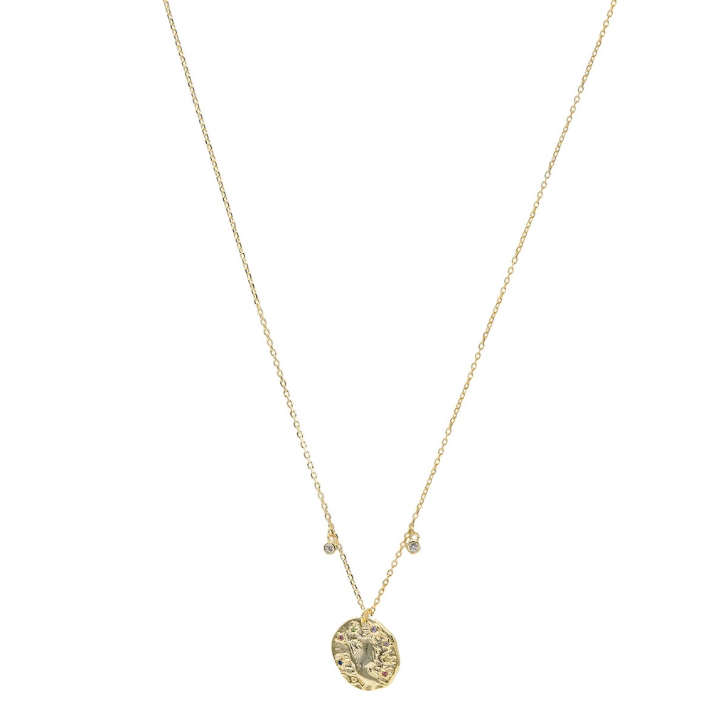 Collar Lineargent Signo Zodiaco Leo Chapado