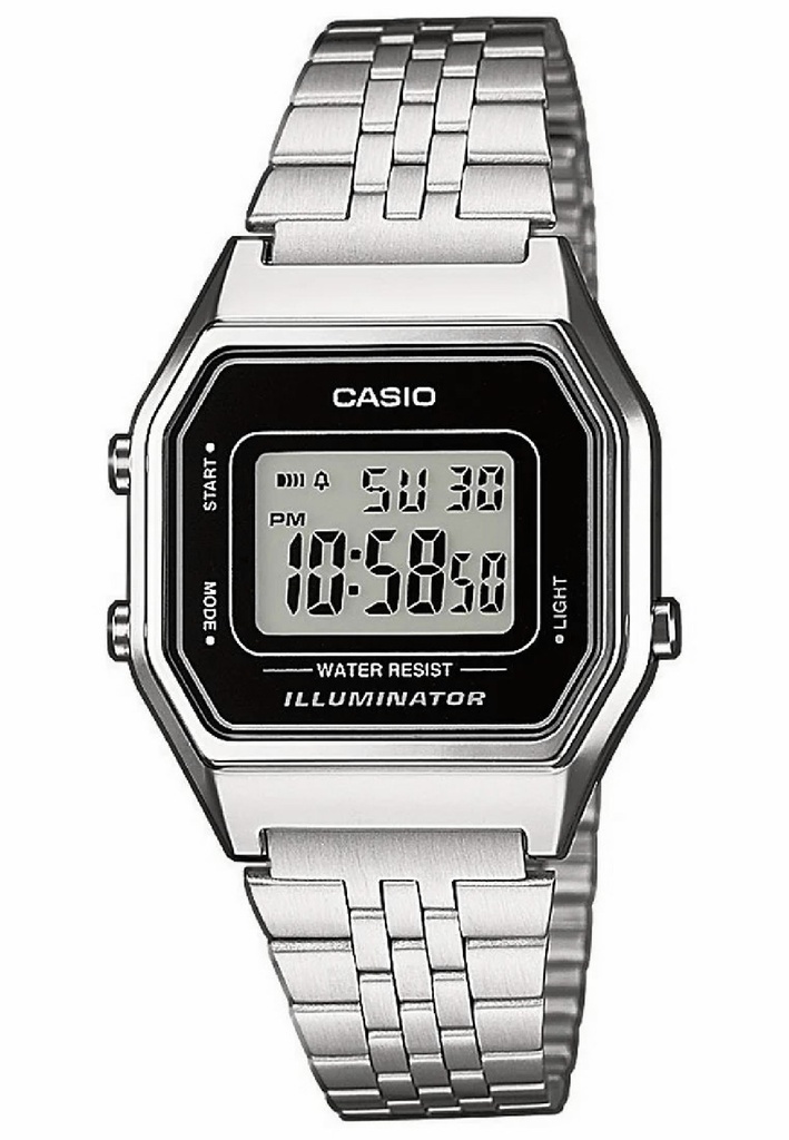 Reloj Casio Vintage Mujer Eslabones Acero Inoxidable LA680WEA-1EF