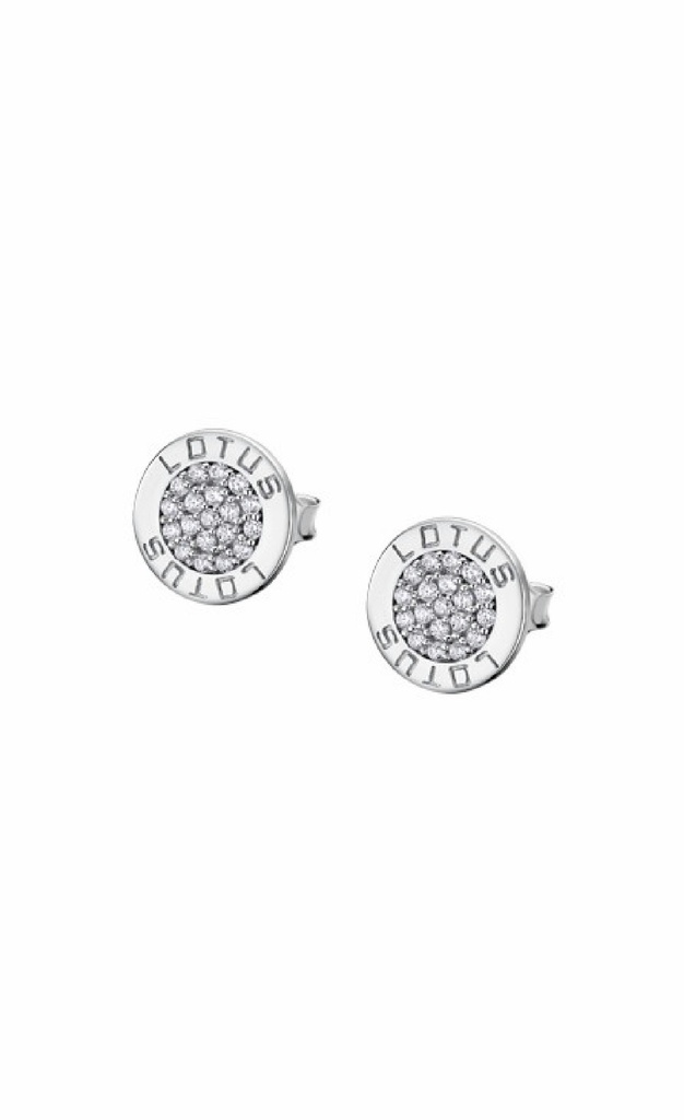 Pendientes Lotus Silver Logo Plata con Circonitas LP1252-4/6