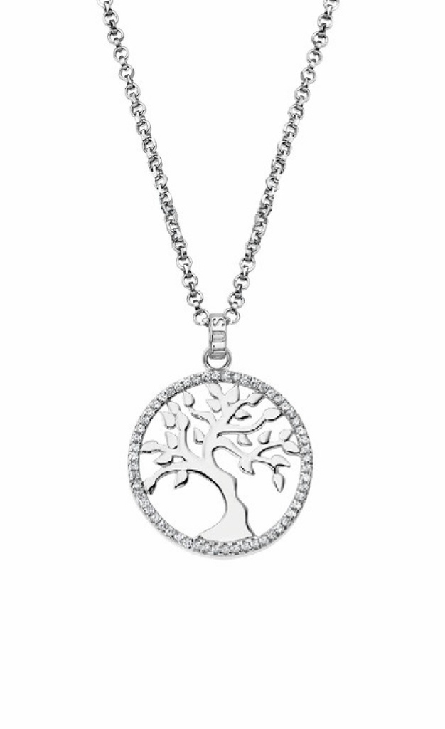 Collar Lotus Silver Mujer Moments Árbol de la Vida LP1778-1/1