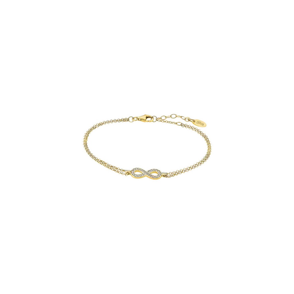 Pulsera Lotus Silver Mujer Doble, Infinito Dorada LP1859-2/3