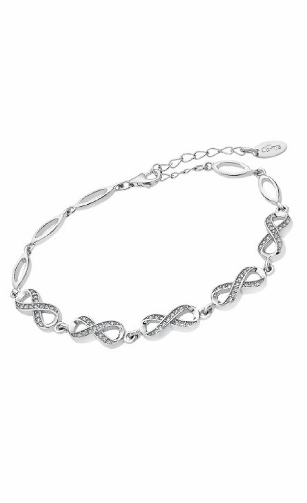Pulsera Lotus Silver Infinito plata de ley con circonitas LP1871-2/1