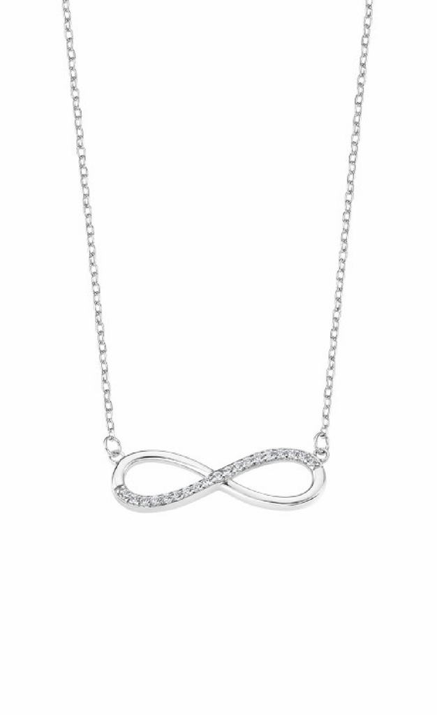 Collar Lotus Silver Mujer Infinito Plata circonitas