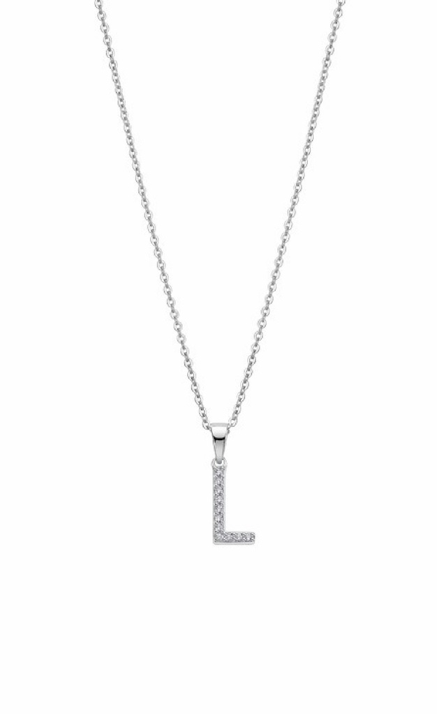 Collar Lotus Silver Letra L LP1958-1/L