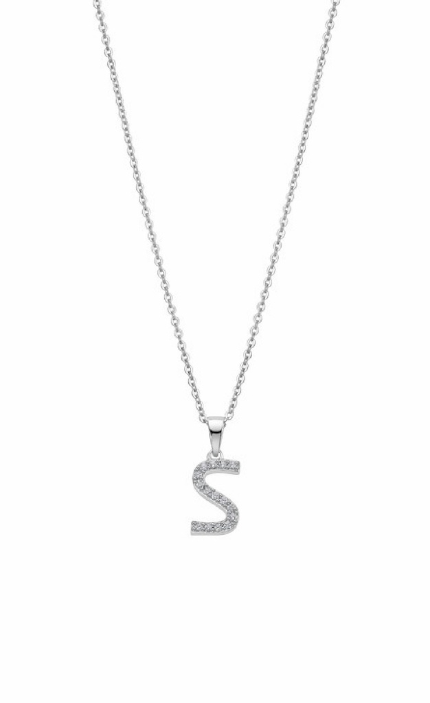 Collar Lotus Silver Mujer Letra S LP1958-1/S
