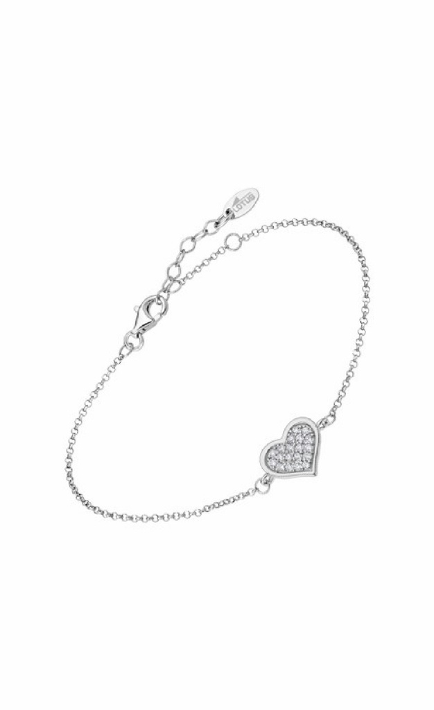 Pulsera Lotus Silver Moments Corazón Circonitas Plata LP3125-2/1