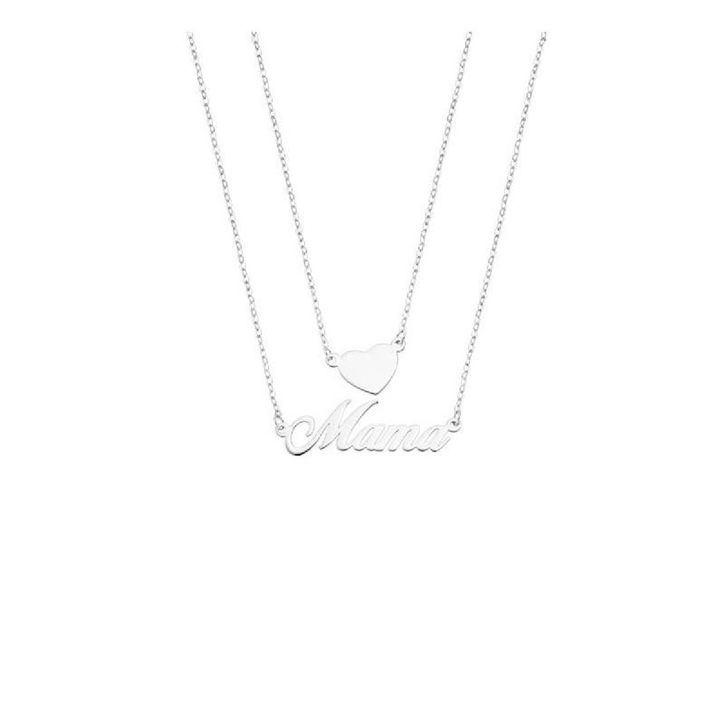 Collar Lotus Silver Mujer Mama Corazón LP3234-1/1
