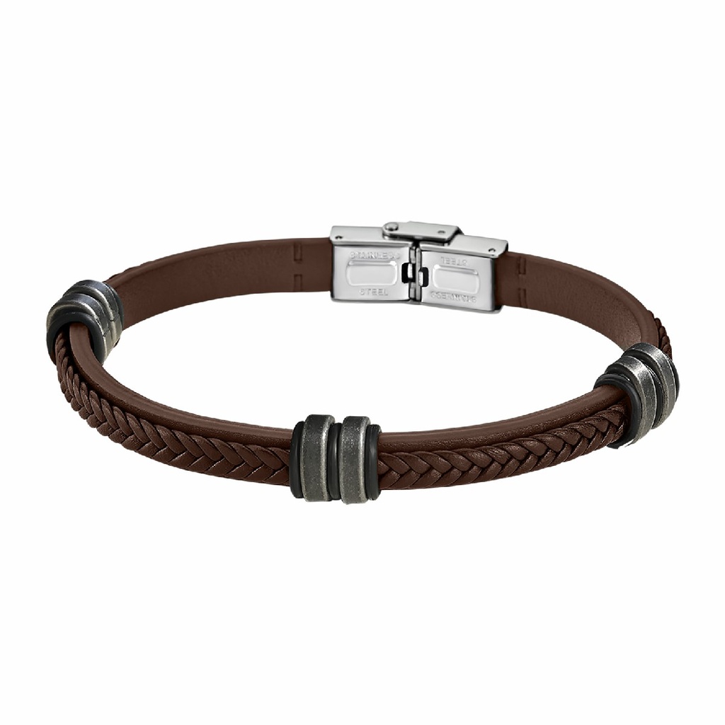 Pulsera Lotus Style Urban Man Marrón LS1829-2/A