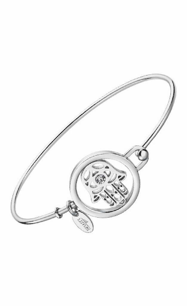 Pulsera Lotus Style Mujer Mano de Fátima Acero Inoxidable LS2014-2/6