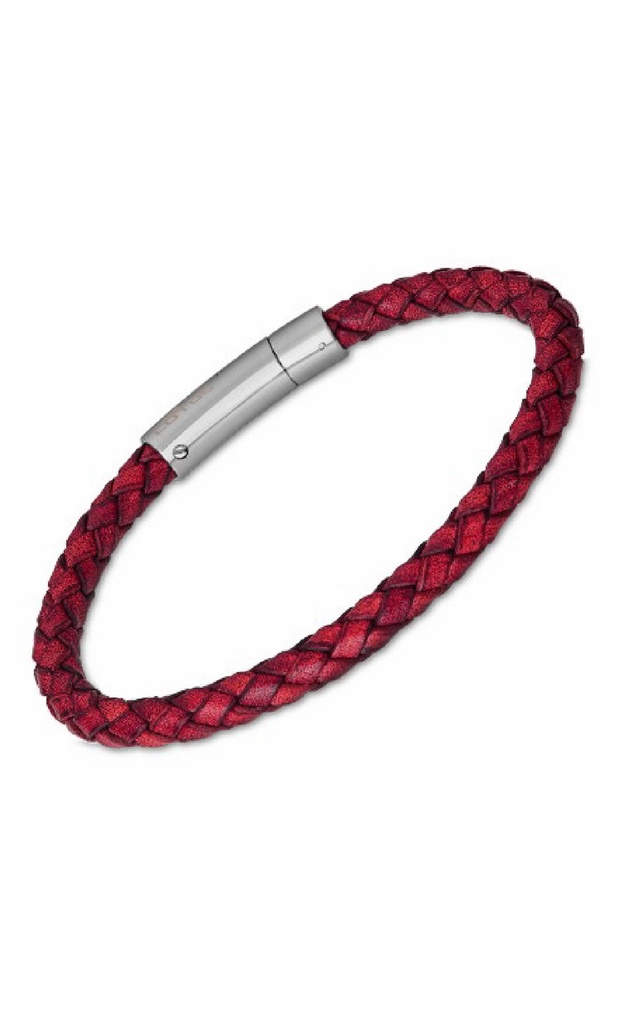 Pulsera Lotus Style Basic Hombre Piel Roja LS2141-2/2
