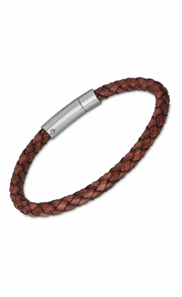 Pulsera Lotus Style Basic Hombre Piel Marrón LS2141-2/3