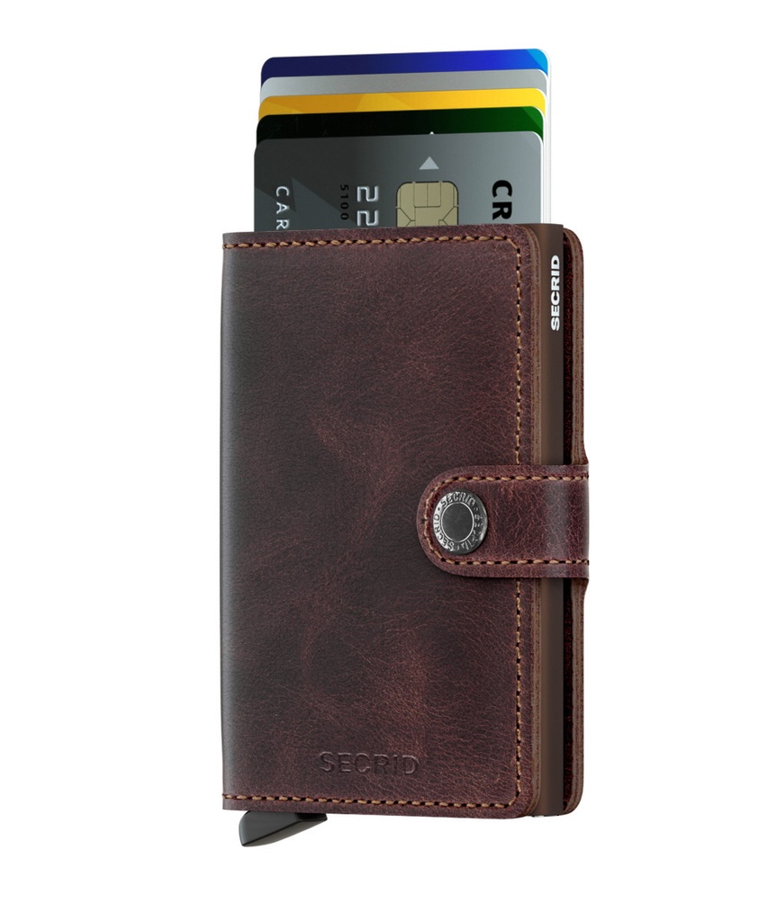 Cartera Secrid Miniwallet Vintage Chocolate