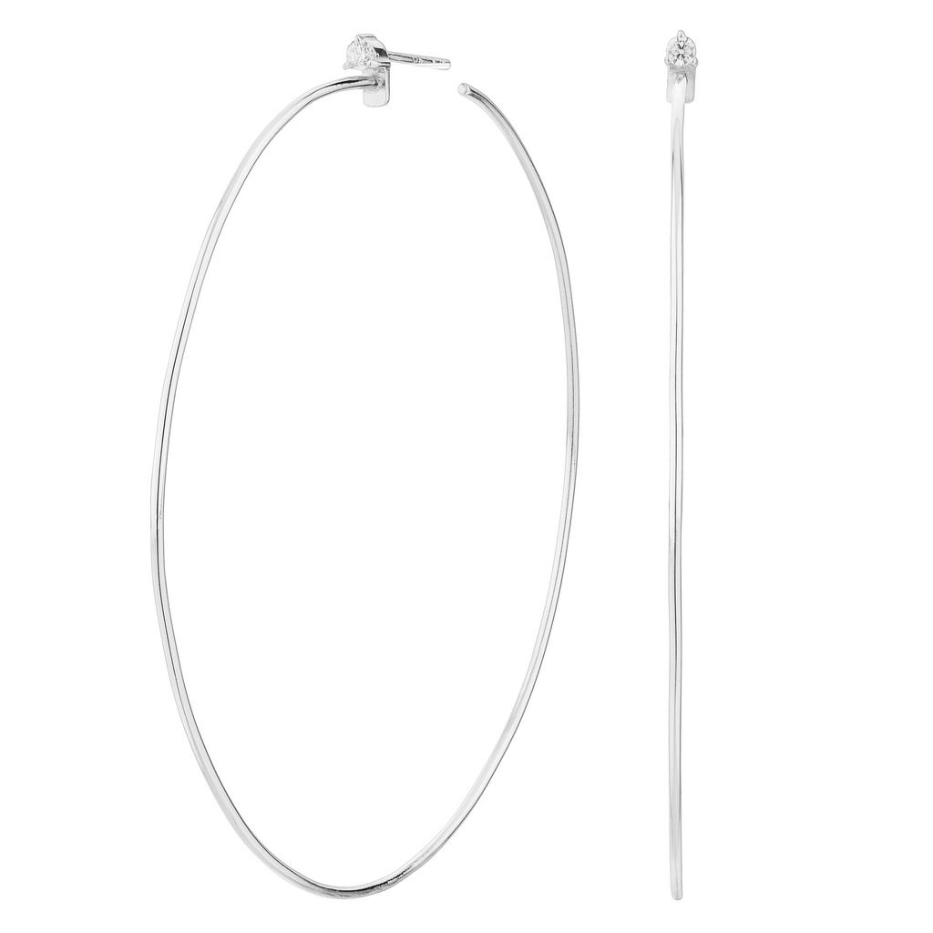 Pendientes Itemporality Aro con Circonita Engastada