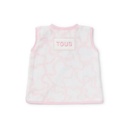 Babero Camiseta Tous Baby Abrochado en Espalda Kaos Rosa RUS-09-47