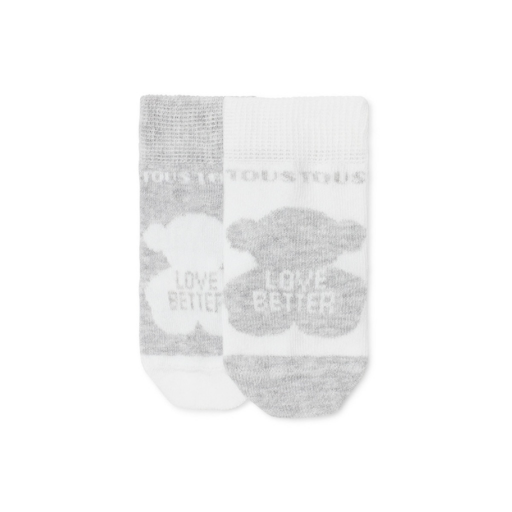 Pack 2 Pares de Calcetines Tous Baby SSocks Gris