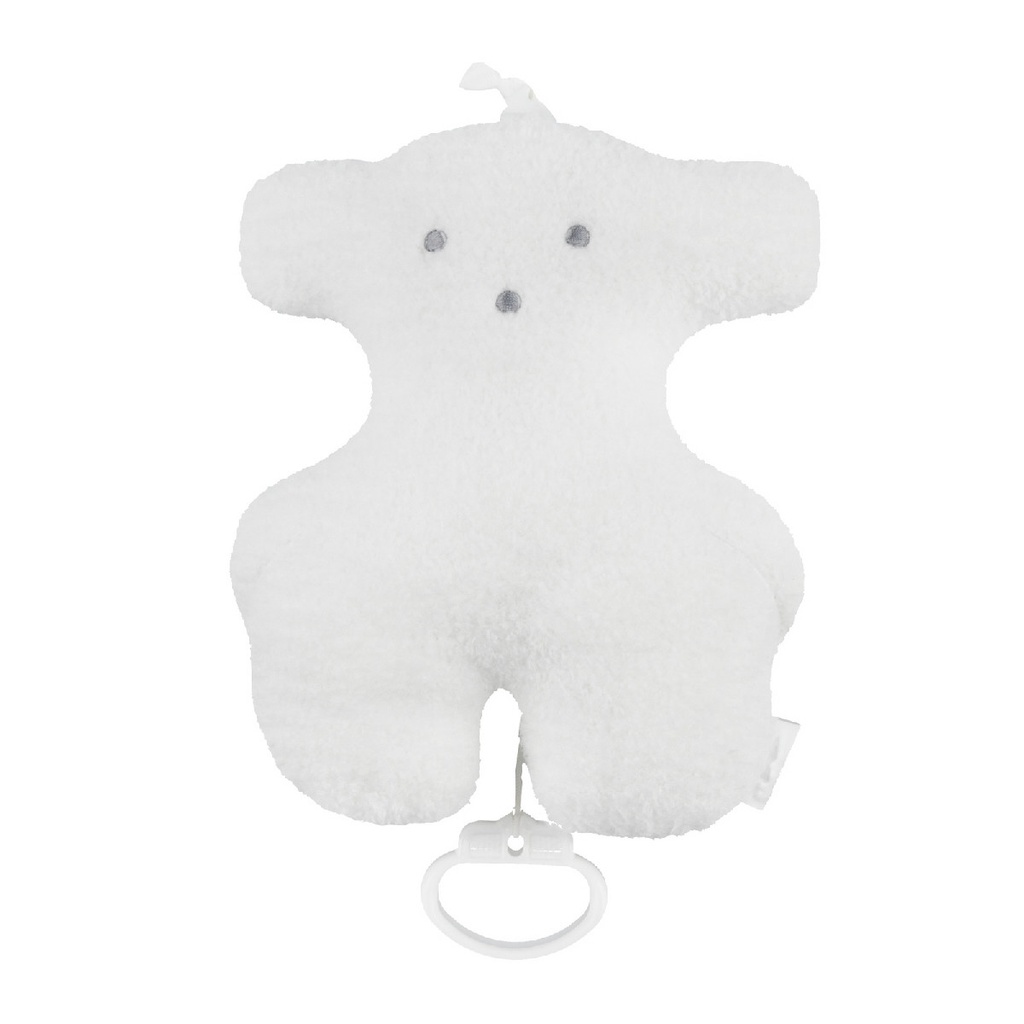 Osito Tous Baby Musical Pelo Rizado Blanco