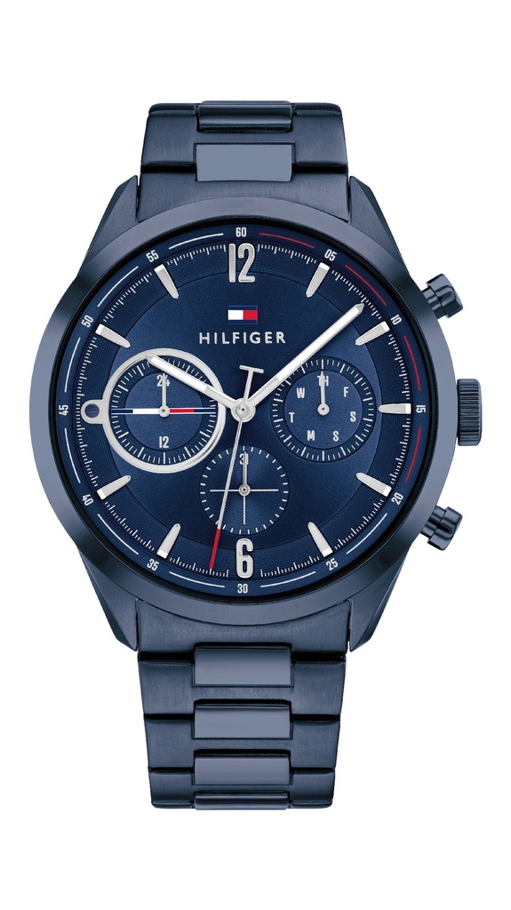 Reloj Tommy Hilfiger Hombre Matthew Multifunción Acero IP Azul 1791945