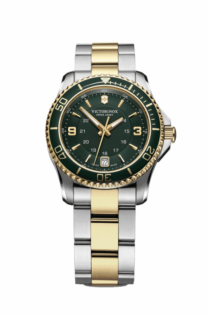 Reloj Victorinox Maverick Small Mujer Acero bicolor & Esfera verde