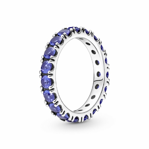 Anillo Pandora Eternity Brillante Azul