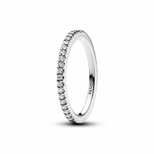 Anillo Pandora Banda Brillante Plata