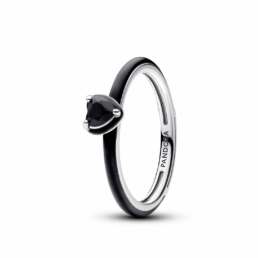 Anillo Pandora ME Corazón Chakra Negro 193088C01