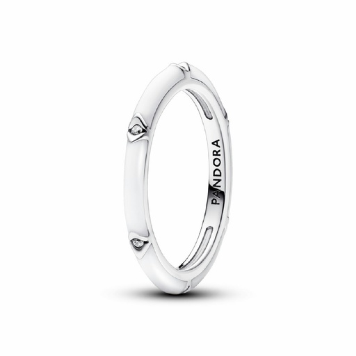 Anillo Pandora ME Gemas y Esmalte Blanco
