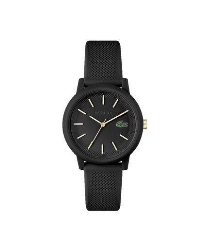 [2001212] Reloj Lacoste Mujer 12.12 Analógico Silicona Negra 2001212