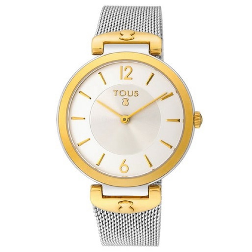 [200350500] Reloj Tous Mujer S-Mesh Correa Malla Acero Inoxidable IP Dorado Bicolor 200350500