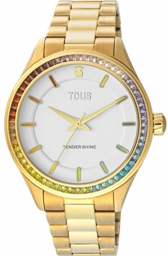[200351025] Reloj Tous Mujer T-Shine Acero IP Dorado Circonitas Multicolor 200351025