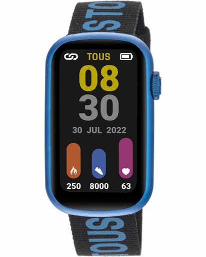 [200351090] Reloj Tous Smartwatch Unisex T-Band Correa Nylon/Silicona Azul/Negro 200351090