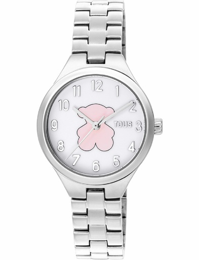 [200351095] Reloj Tous Niña New Muffin Acero inoxidable Oso Rosa 200351095