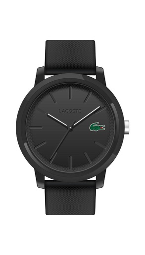 [2011171] Reloj Lacoste 12,12 Hombre Analógico Silicona negra 2011171