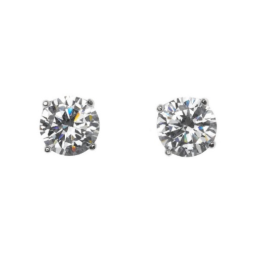 [12PE150101] Pendientes Plata Circonita Blanca 12PE150101