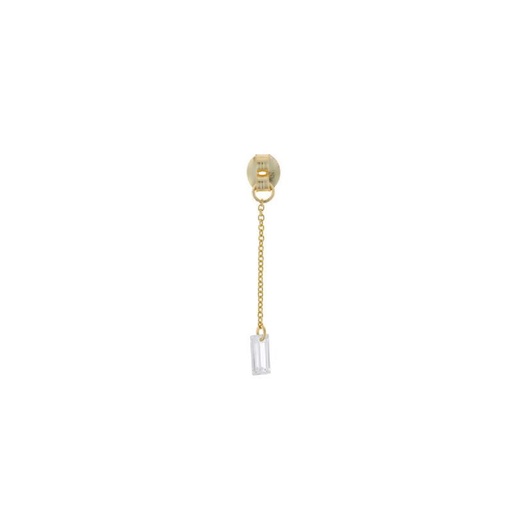 [213CH068] Charm Salvatore Plata Dorado Cadena con Circonita 213CH068
