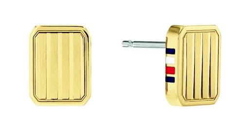 [2780694] Pendientes Tommy Hilfiger Rectangulares Acero IP Dorado 2780694